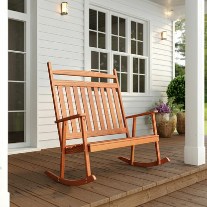 Keystone Amish Co. Classic Double Porch Rocker | Plow & Hearth