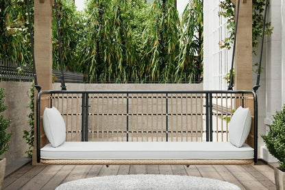East Green Remy Porch Swing with Cushion | Plow & Hearth