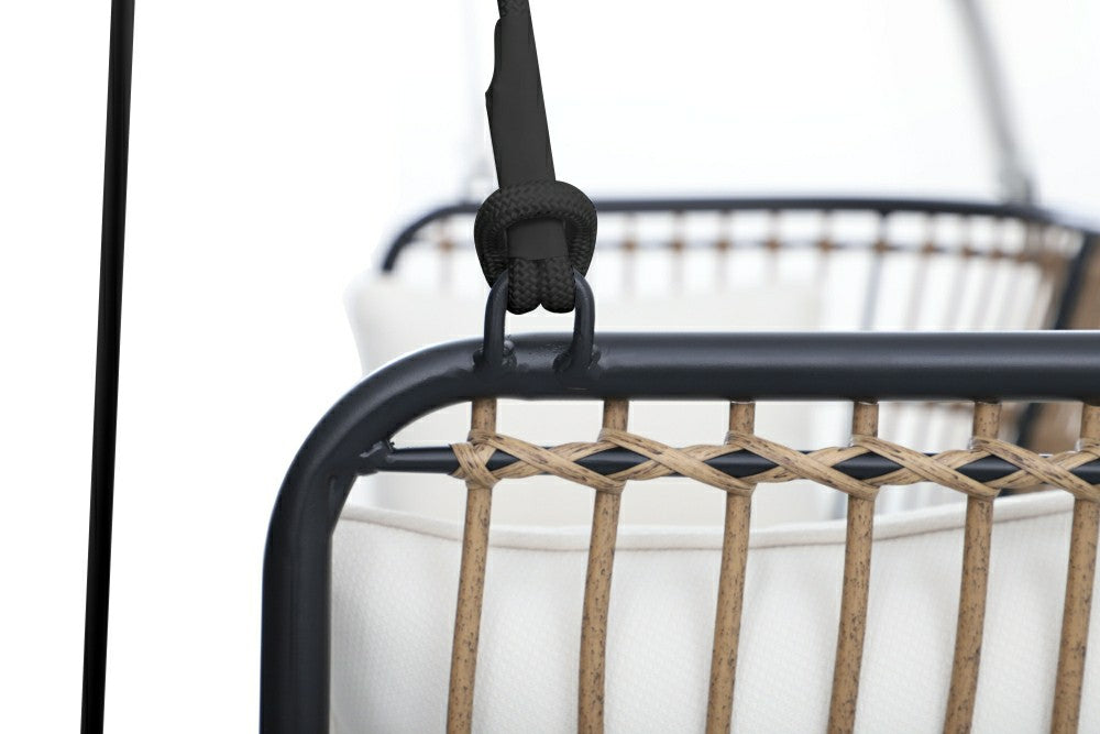 East Green Remy Porch Swing with Cushion | Plow & Hearth