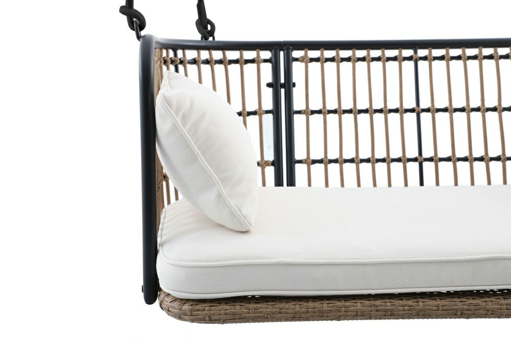 East Green Remy Porch Swing with Cushion | Plow & Hearth