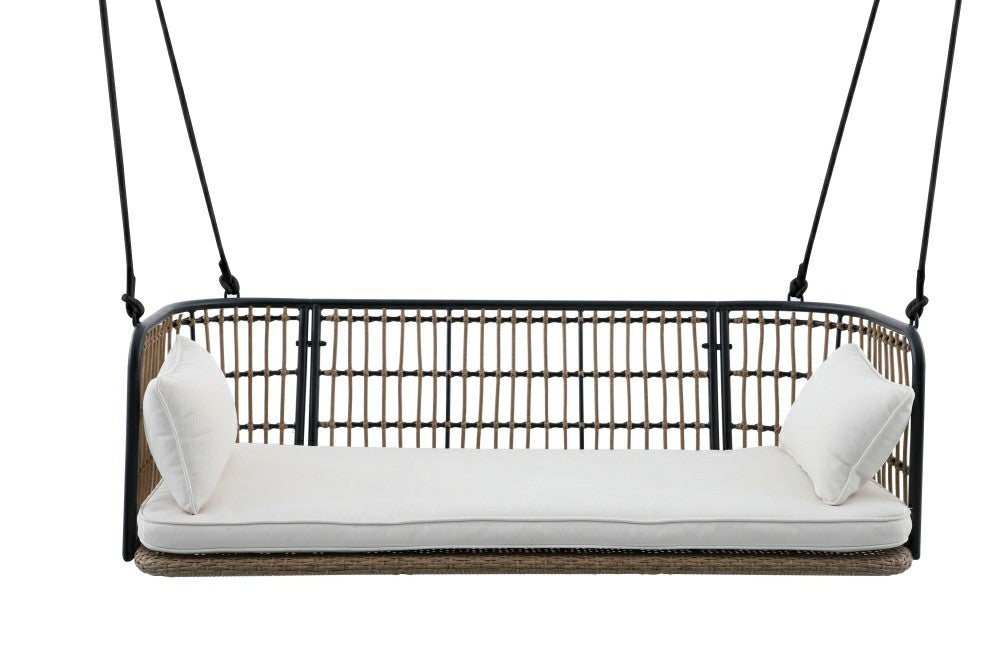East Green Remy Porch Swing with Cushion | Plow & Hearth