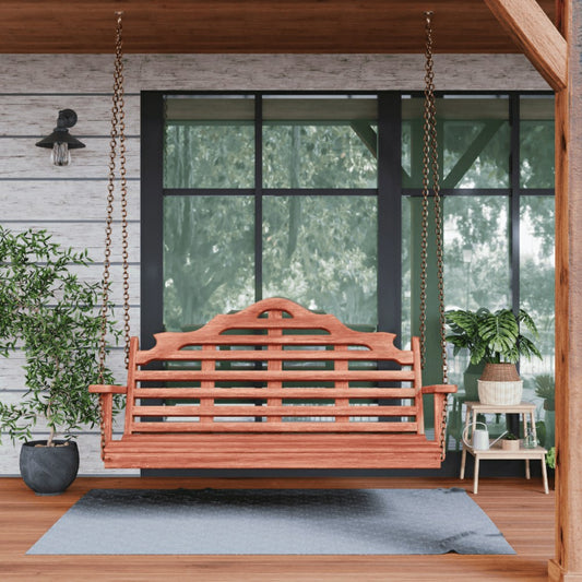 Keystone Amish Co. 5 Foot Milan Red Cedar Porch Swing without Cupholde | Plow & Hearth