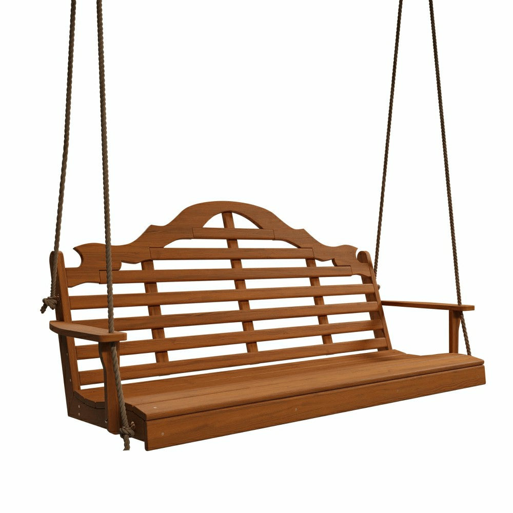Keystone Amish Co. 5 Foot Milan Red Cedar Porch Swing without Cupholde | Plow & Hearth