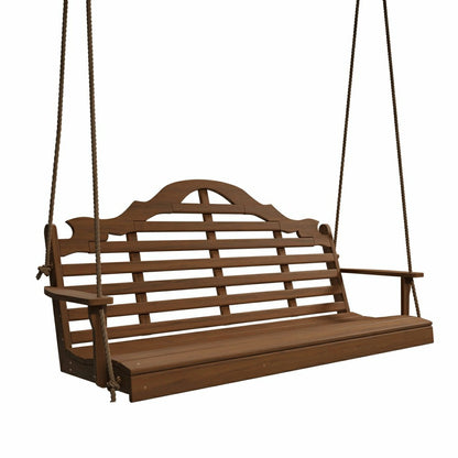 Keystone Amish Co. 5 Foot Milan Red Cedar Porch Swing without Cupholde | Plow & Hearth