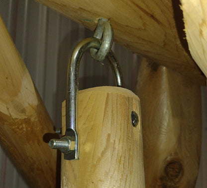 Rustic Log Swing Set | Plow & Hearth