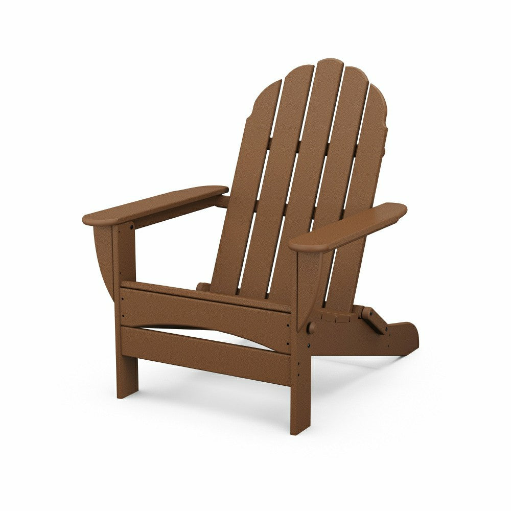 POLYWOOD® Classic Oversized Folding Adirondack Chair | Plow & Hearth