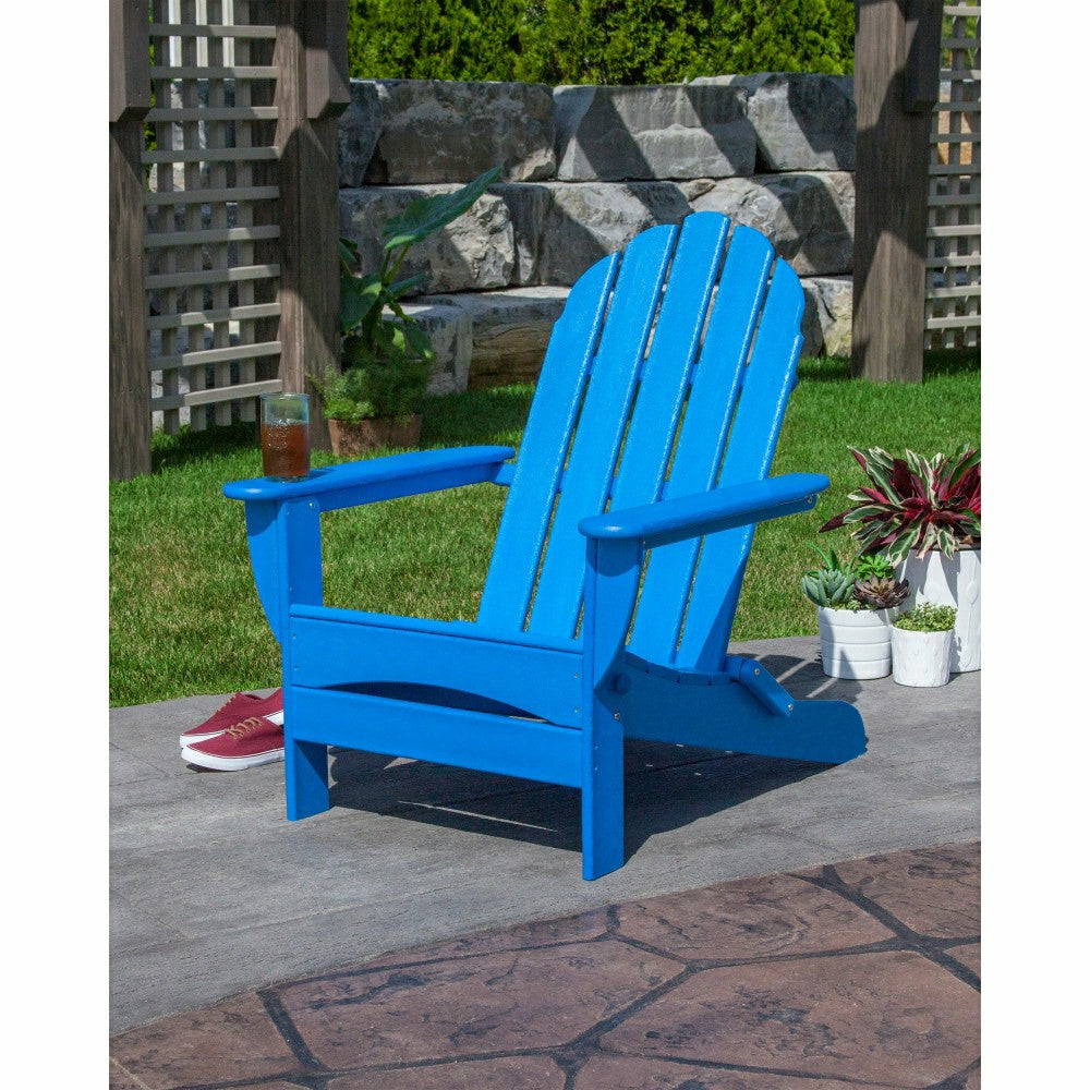 POLYWOOD® Classic Oversized Folding Adirondack Chair | Plow & Hearth