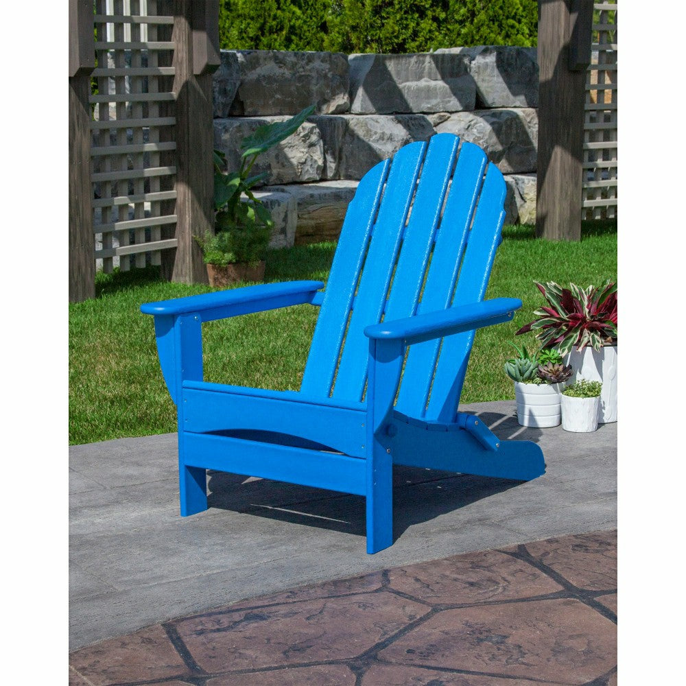 POLYWOOD® Classic Oversized Folding Adirondack Chair | Plow & Hearth