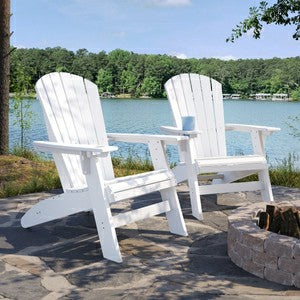 St. Simons Curved Back Adirondack Chair | Plow & Hearth
