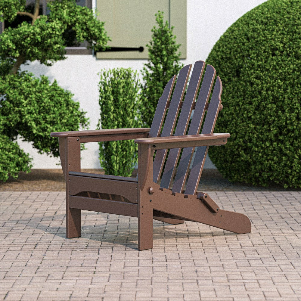 POLYWOOD® Classic Folding Adirondack Chair | Plow & Hearth