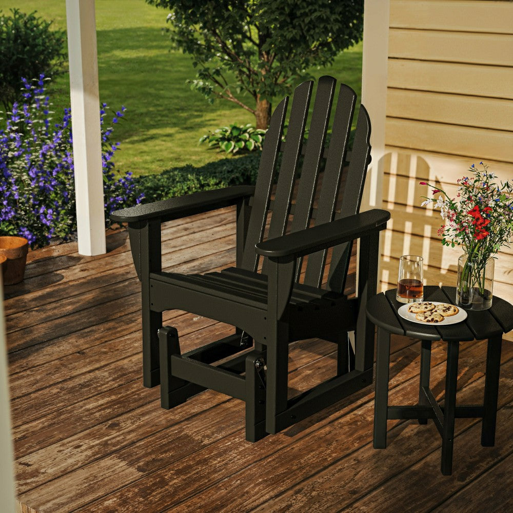 POLYWOOD® Classic Adirondack Glider Chair | Plow & Hearth
