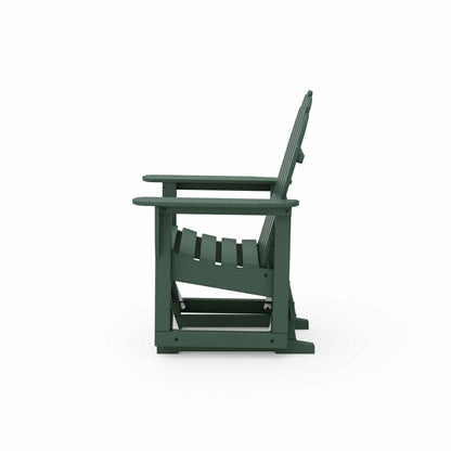 POLYWOOD® Classic Adirondack Glider Chair | Plow & Hearth