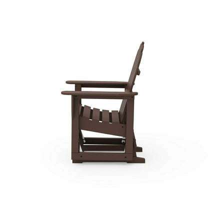 POLYWOOD® Classic Adirondack Glider Chair | Plow & Hearth