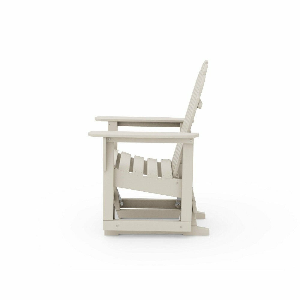 POLYWOOD® Classic Adirondack Glider Chair | Plow & Hearth