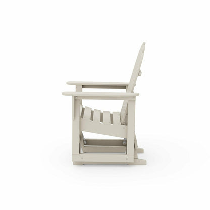 POLYWOOD® Classic Adirondack Glider Chair | Plow & Hearth