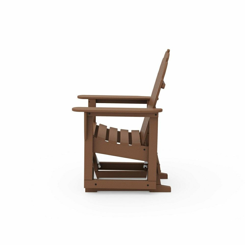 POLYWOOD® Classic Adirondack Glider Chair | Plow & Hearth
