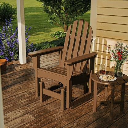 POLYWOOD® Classic Adirondack Glider Chair | Plow & Hearth