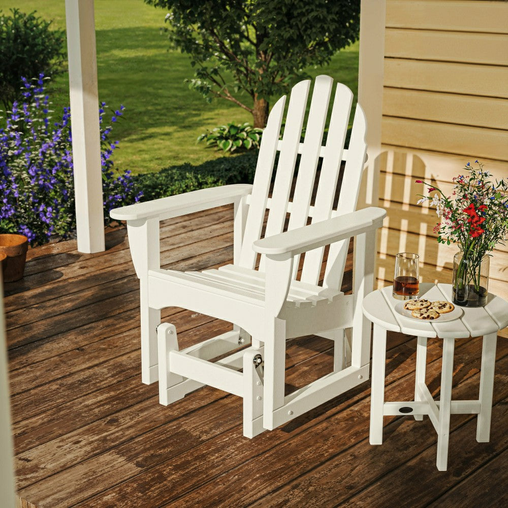 POLYWOOD® Classic Adirondack Glider Chair | Plow & Hearth