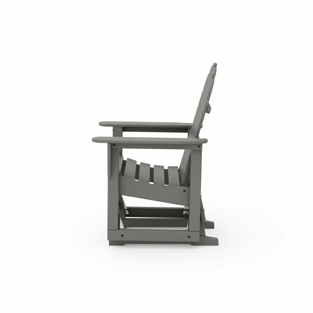 POLYWOOD® Classic Adirondack Glider Chair | Plow & Hearth