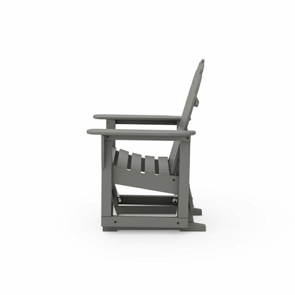 POLYWOOD® Classic Adirondack Glider Chair | Plow & Hearth