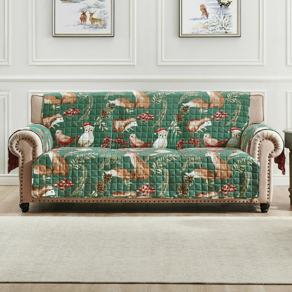 Willow Holiday Reversible Chair Cover | Plow & Hearth