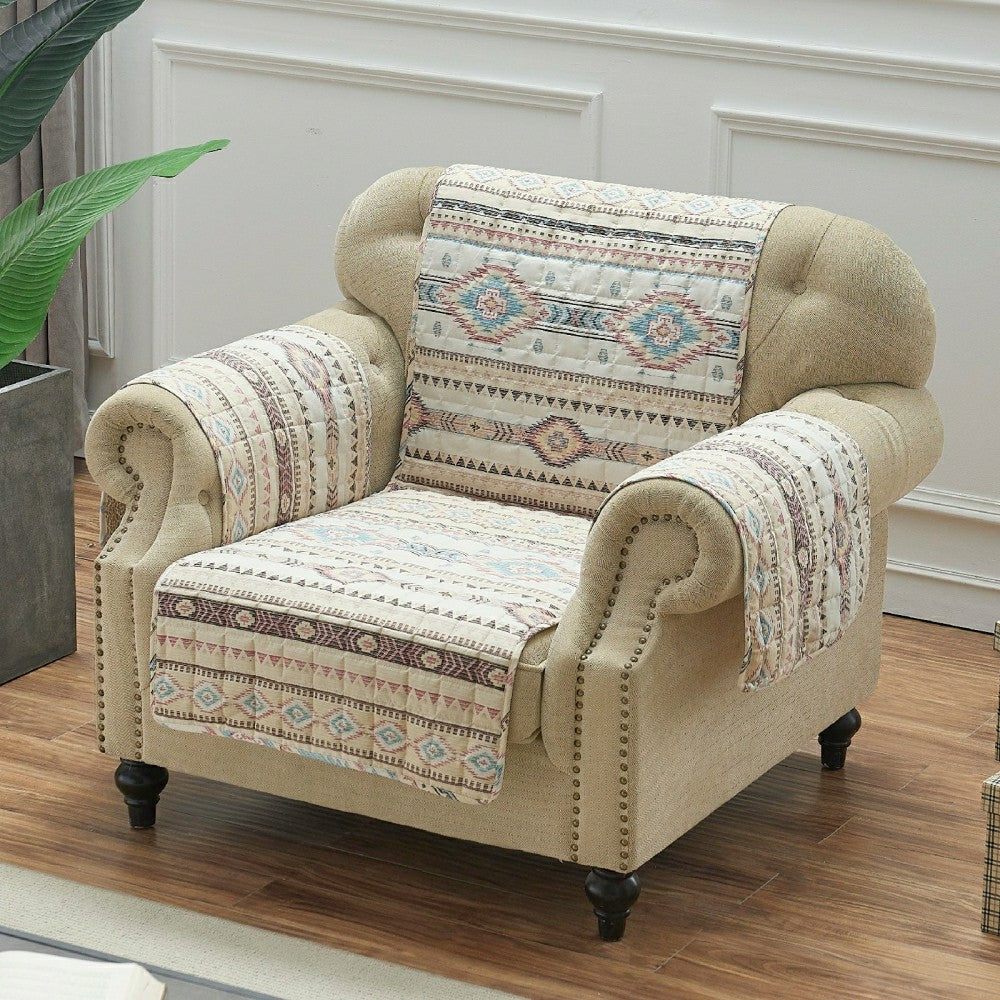 Phoenix Tan Reversible Chair Cover | Plow & Hearth