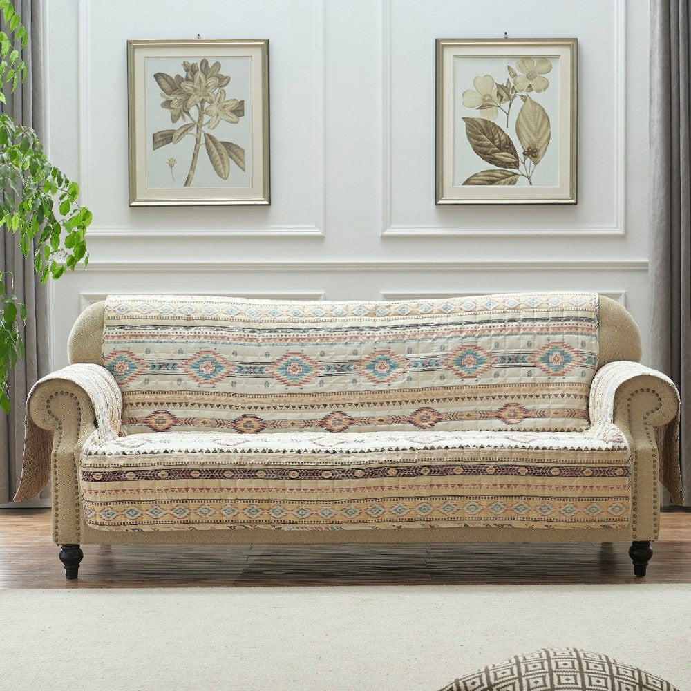 Phoenix Tan Reversible Chair Cover | Plow & Hearth