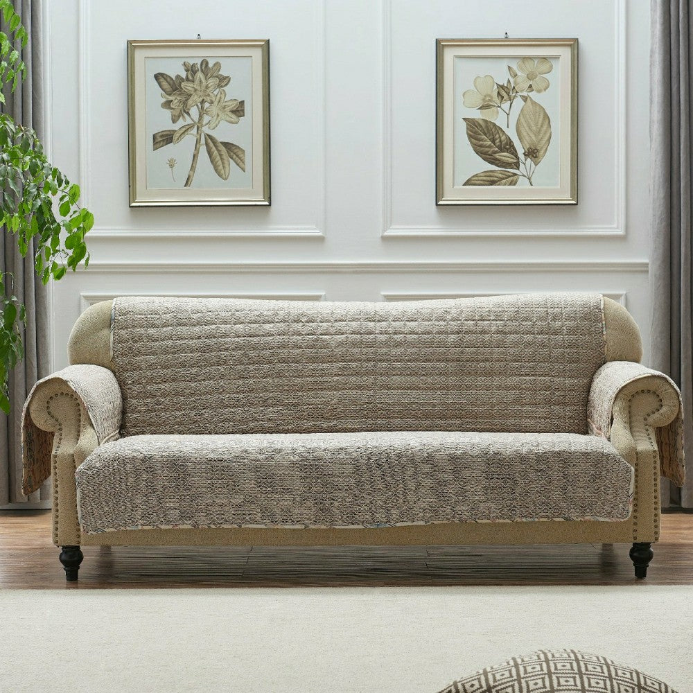 Phoenix Tan Reversible Chair Cover | Plow & Hearth