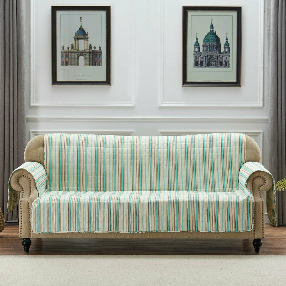 Atlantis Jade Reversible Chair Cover | Plow & Hearth