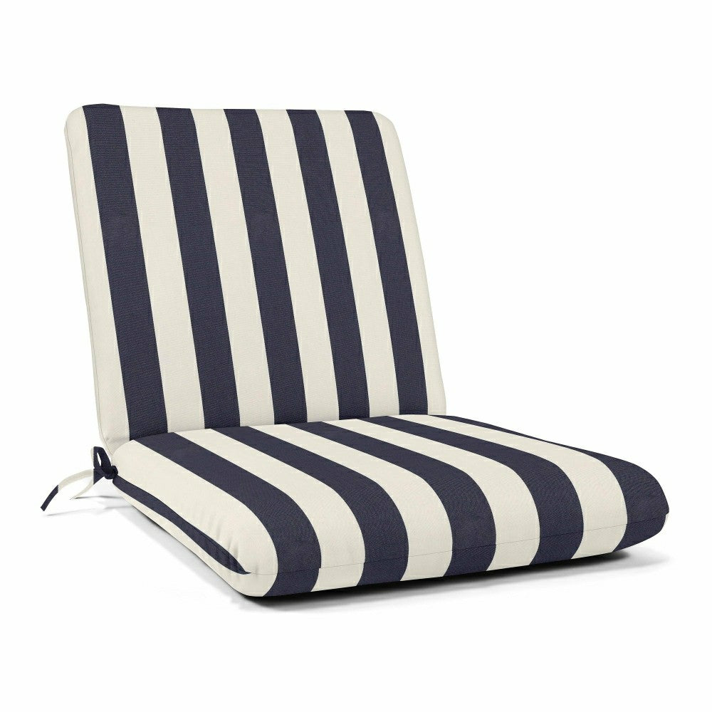Sunbrella Premium Club Cushion with Ties | Plow & Hearth