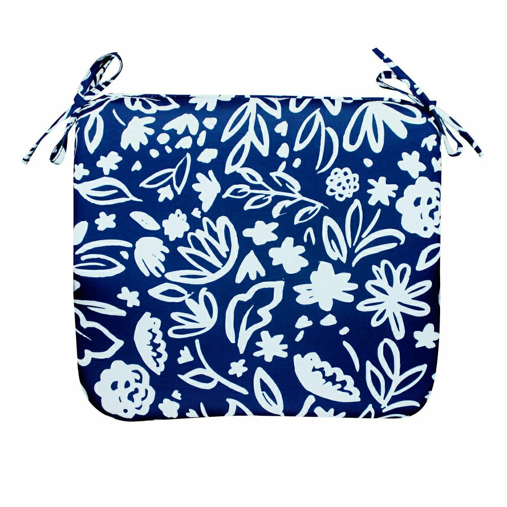 Classic Chair Cushion with Ties | Plow & Hearth