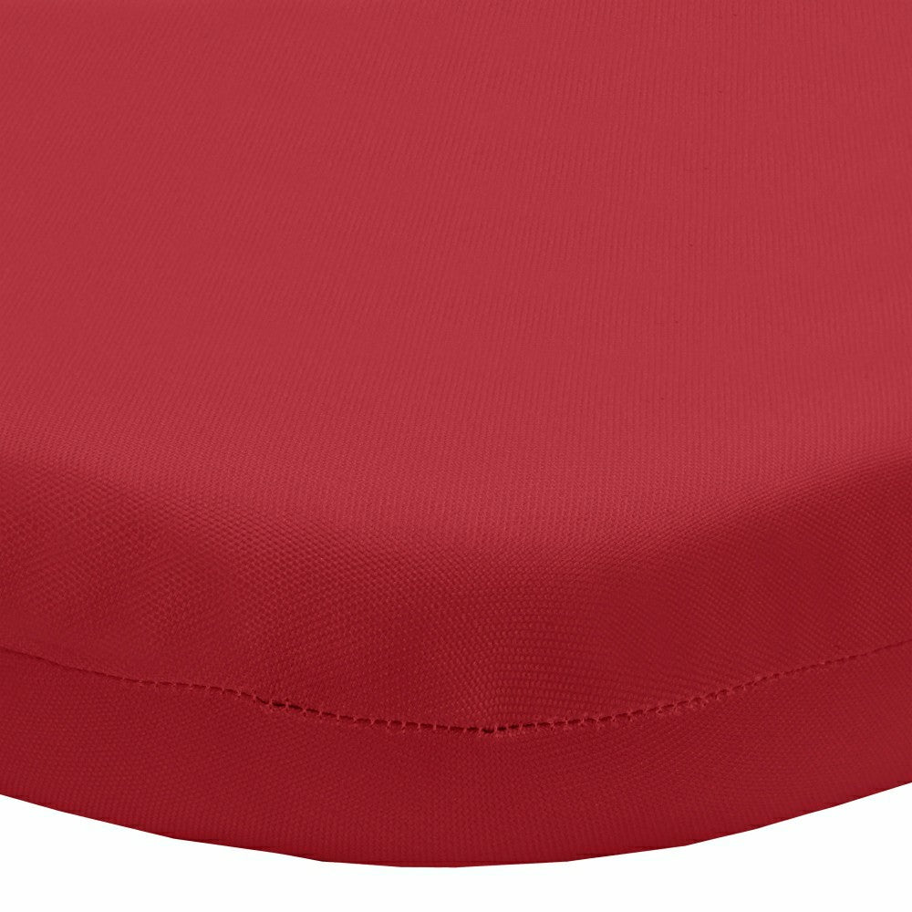 Outdoor Polyester Lounger Cushion 22"x73", Solid Red | Plow & Hearth