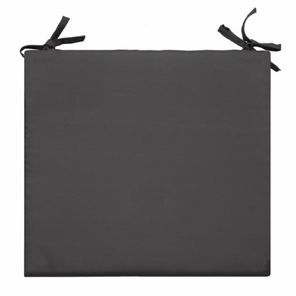 Outdoor Polypropylene Arm Chair Cushion 18"x19", Solid Black | Plow & Hearth