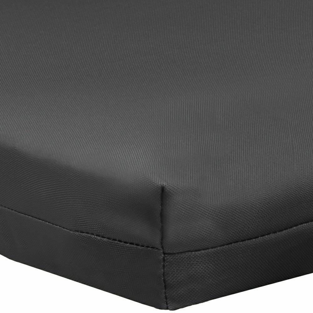 Outdoor Polypropylene Arm Chair Cushion 18"x19", Solid Black | Plow & Hearth