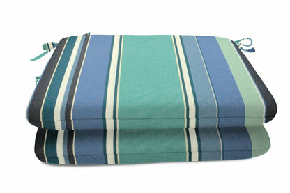 Polyester Classic Seat Pad 20"x20", Set of 2, Blue | Plow & Hearth