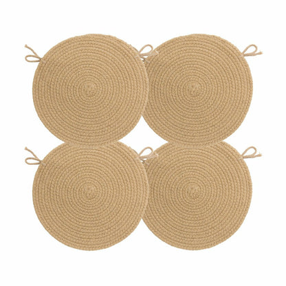 Blue Ridge Wool Braided Chair Pads Set of 4 | Plow & Hearth