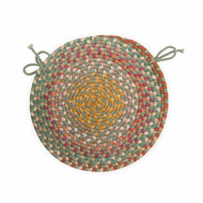 Blue Ridge Wool Braided Chair Pads Set of 4 | Plow & Hearth