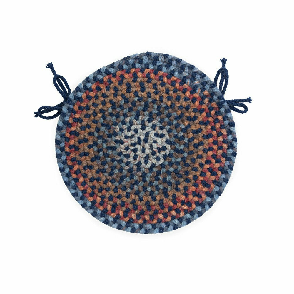Blue Ridge Wool Braided Chair Pads Set of 4 | Plow & Hearth
