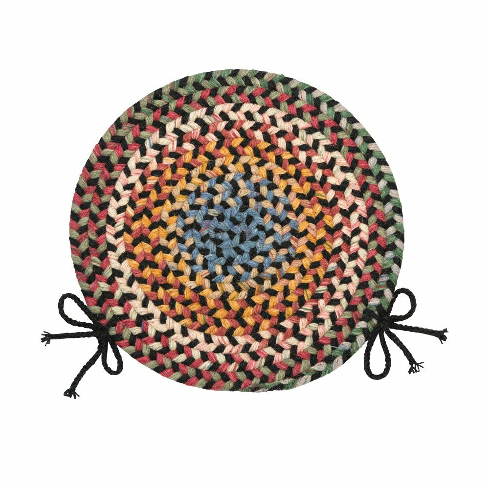 Blue Ridge Wool Braided Chair Pads Set of 4 | Plow & Hearth