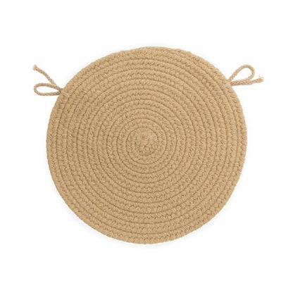 Blue Ridge Wool Braided Chair Pads Set of 4 | Plow & Hearth