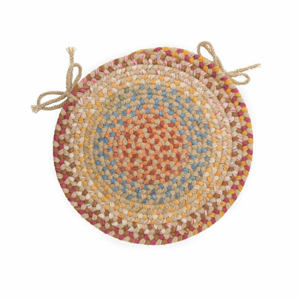 Blue Ridge Wool Braided Chair Pads Set of 4 | Plow & Hearth