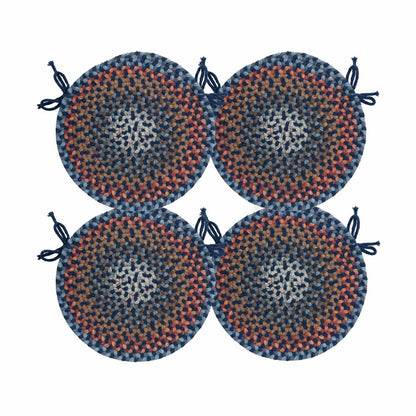 Blue Ridge Wool Braided Chair Pads Set of 4 | Plow & Hearth