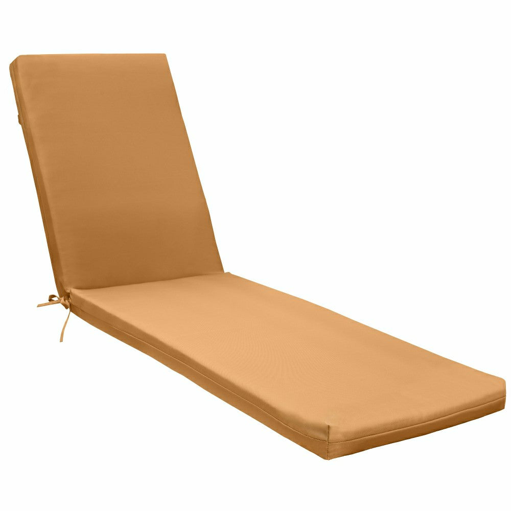 Outdoor Polypropylene Lounger Cushion 22"x73", Mustard | Plow & Hearth