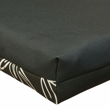 Outdoor Polyester Lounger Cushion 22"x73", White Floral | Plow & Hearth