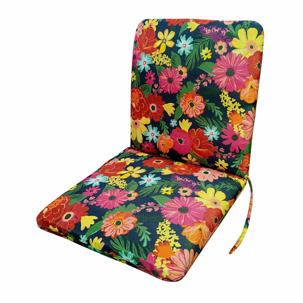 Classic Hinged Chair Cushion with Ties | Plow & Hearth