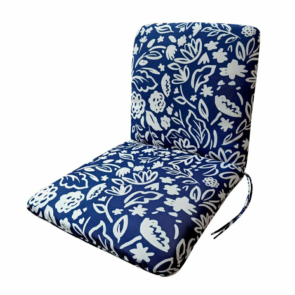 Classic Hinged Chair Cushion with Ties | Plow & Hearth