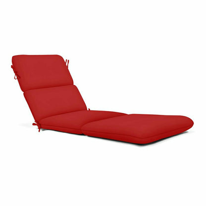 Sunbrella Premium Chaise Cushion with Ties | Plow & Hearth
