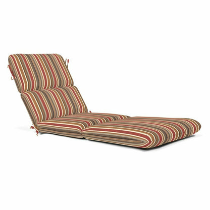 Sunbrella Premium Chaise Cushion with Ties | Plow & Hearth