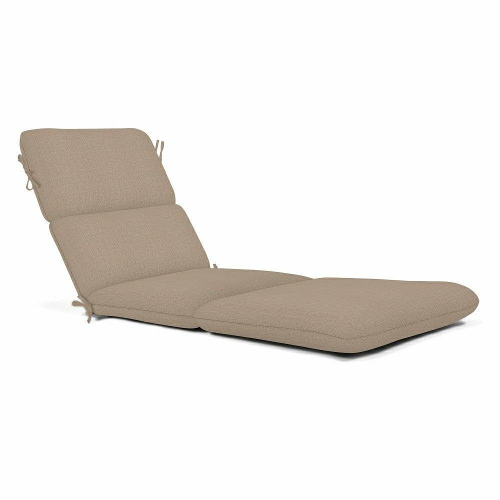 Sunbrella Premium Chaise Cushion with Ties | Plow & Hearth