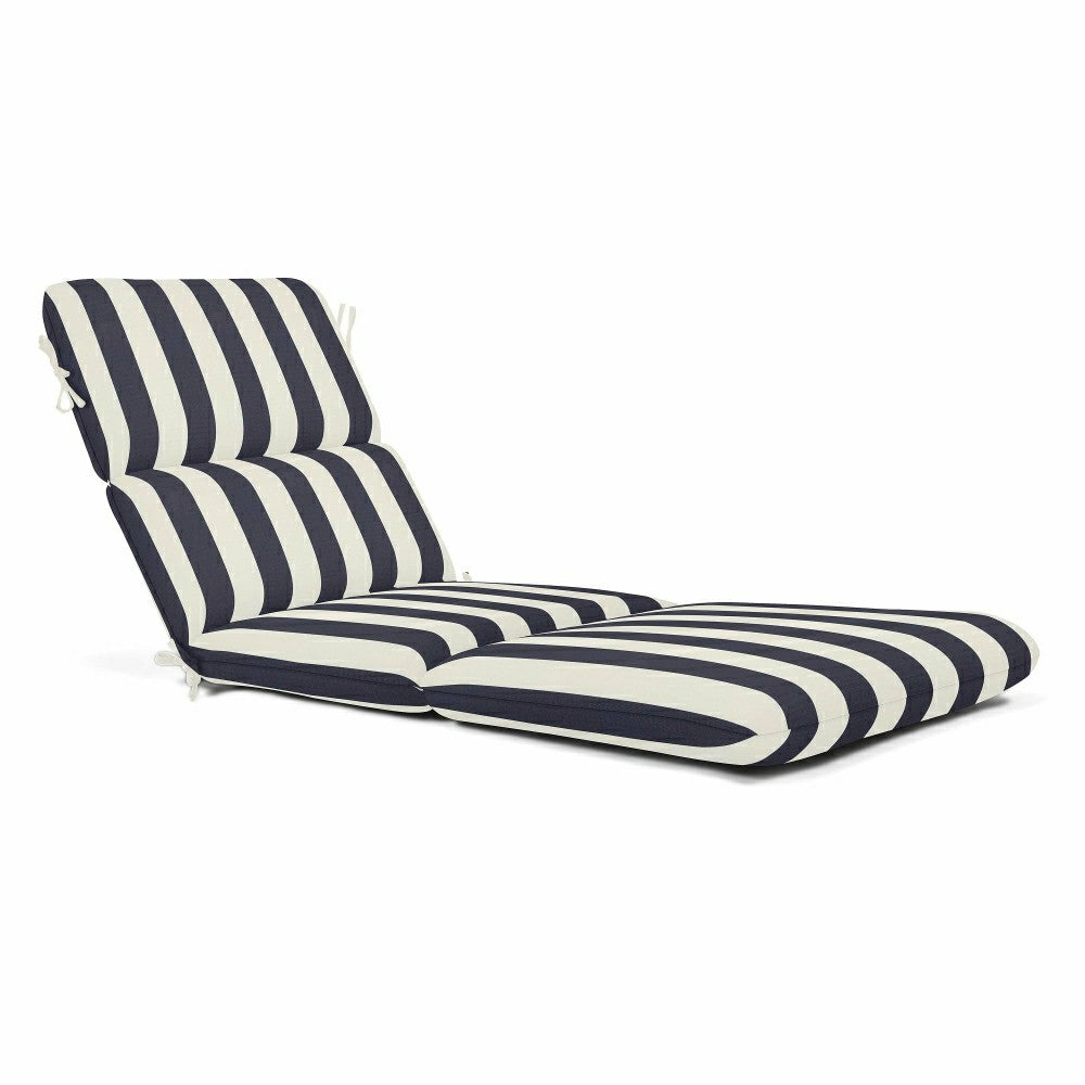 Sunbrella Premium Chaise Cushion with Ties | Plow & Hearth
